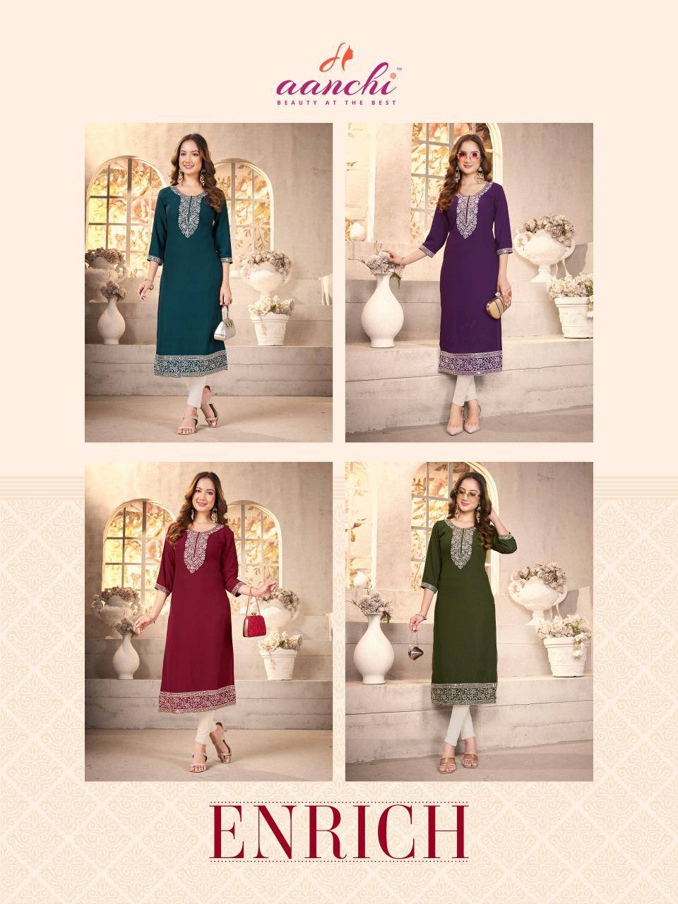 Aanchi enrich Designer Kurti wholesale suppliers